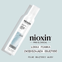 Мус для об'єму волосся - Nioxin Pro Clinical Density Defend Volumizing + Thickening Mousse — фото N2