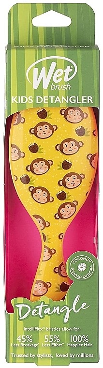 Детская расческа для волос - Wet Brush Kids Detangler Sweet Treats Monkey — фото N1