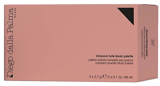 Палетка румян - Diego Dalla Palma Blossom Tulle Blush Palette — фото N3
