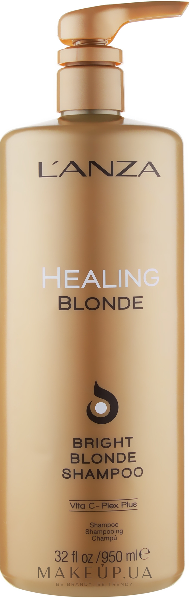 Целебный шампунь для натуральных и обесцвеченных светлых волос - L'anza Healing Blonde Bright Blonde Shampoo — фото 950ml