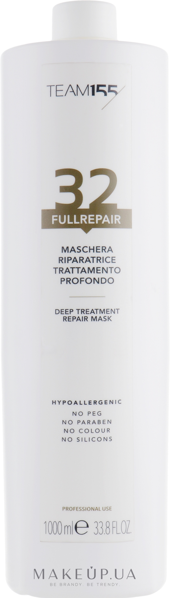 Маска глубокого восстановления волос - Team 155 Fullrepair 32 Mask — фото 1000ml