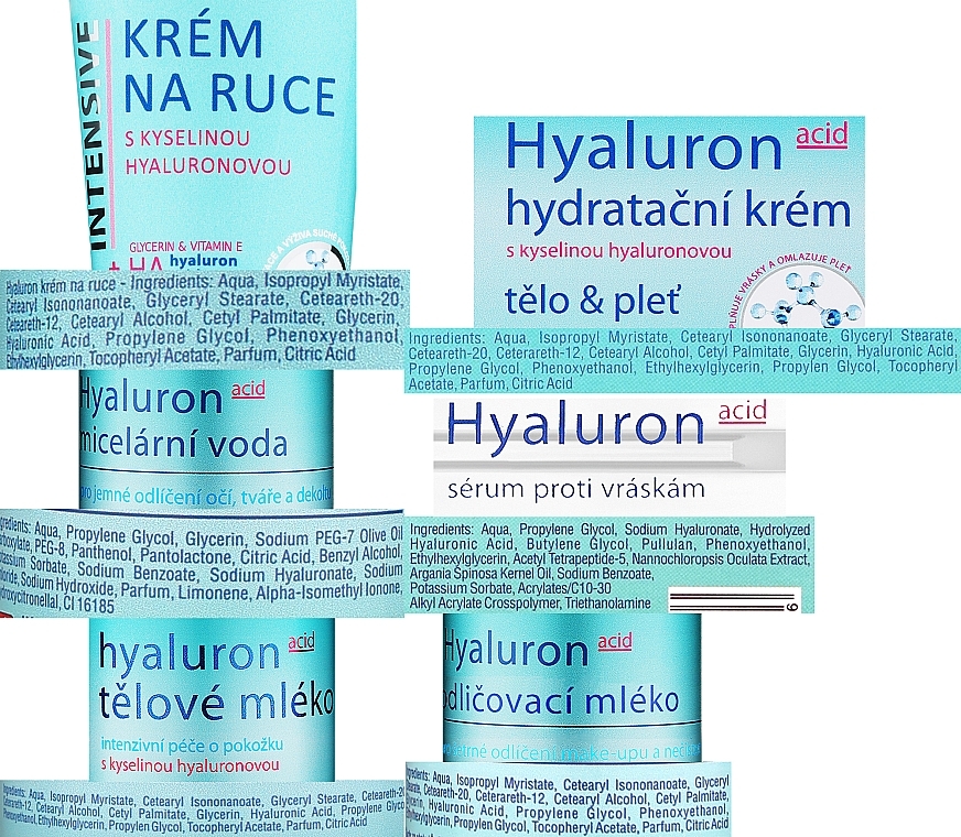 Набор, 9 продуктов - Vivaco Vivapharm Hyaluronic Acid Set — фото N2