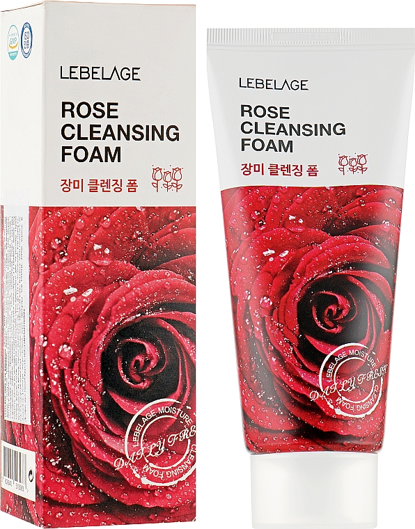 Пінка з трояндою - Lebelage Rose Cleansing Foam — фото N2