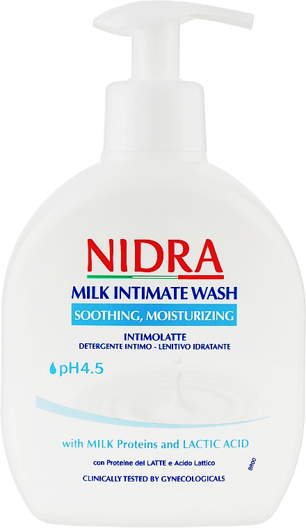 Молочко для інтимної гігієни з молочними протеїнами - Nidra Milk Intimate Wash — фото N1