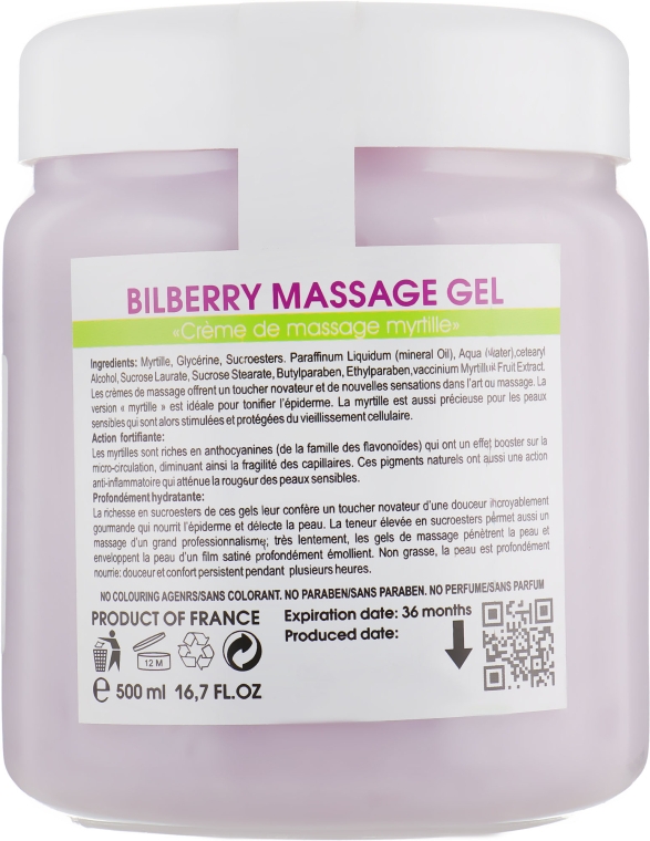 Крем-масло для масажу з чорницею - Biotonale Bilberry Massage Gel — фото N6