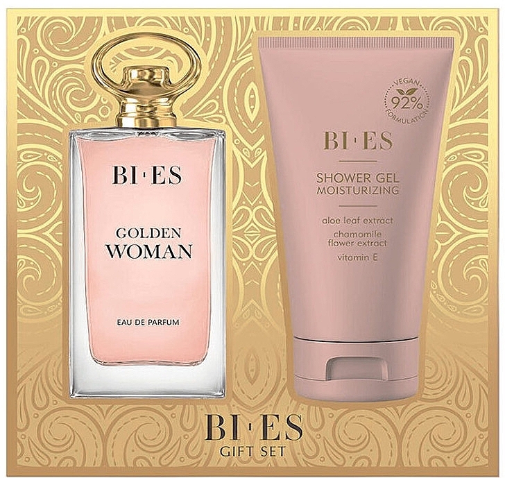 Bi-Es Golden Woman - Набір (edp/90ml + sh/gel/150ml) — фото N1