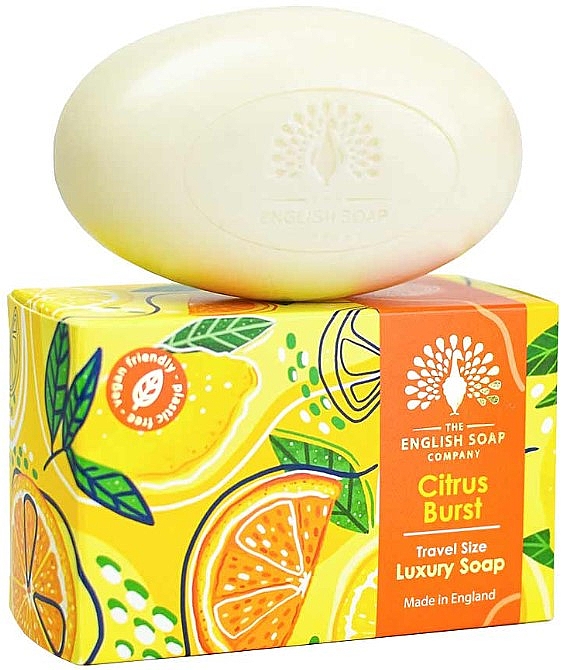 Мило "Цитрусовий вибух" - The English Soap Company Travel Citrus Burst Mini Soap — фото N1