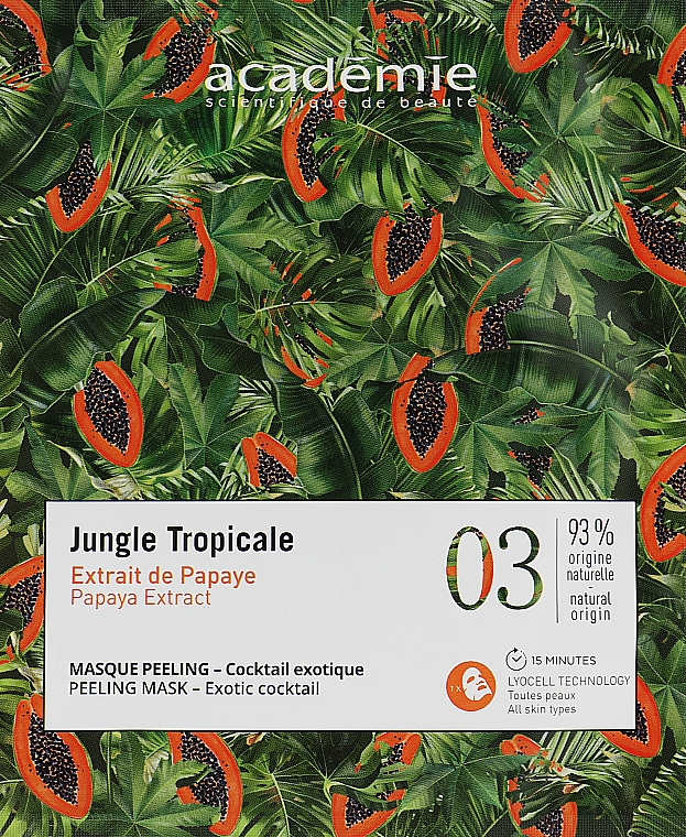 Маска-пилинг "Экзотический коктейль" - Academie Jungle Tropicale Peeling Mask Exotic Cocktail — фото N1