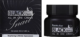 Многофункциональный крем с муцином черной улитки - FarmStay All-In-One Black Snail Cream — фото N2