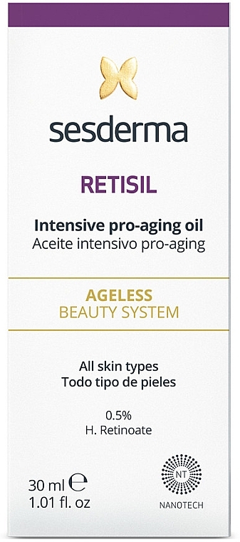 Олія для обличчя - SesDerma Laboratories Retisil Pro-Aging Intensive Oil — фото N3