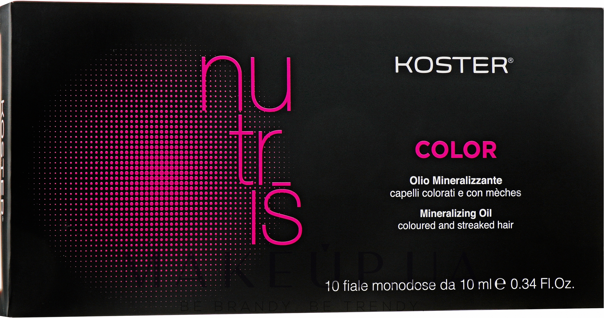 Масло для окрашенных и мелированных волос - Koster Nutris Color Mineralizing Oil — фото 10x10ml