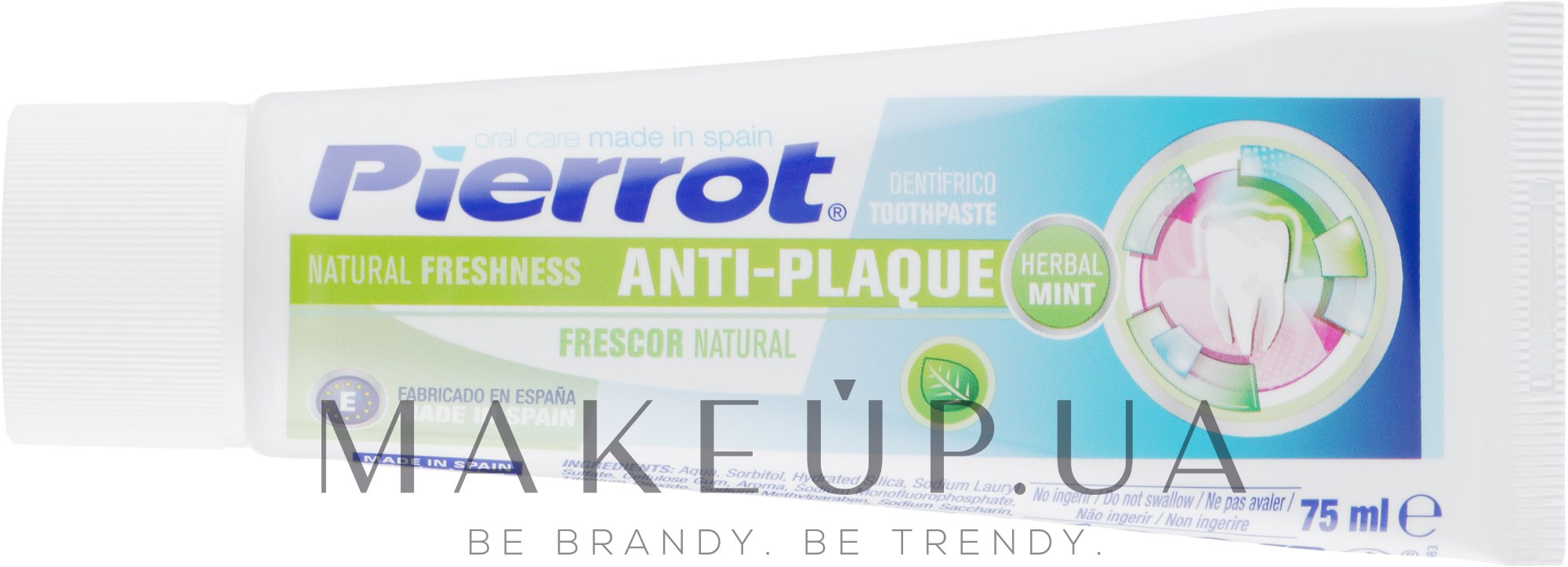 Зубная паста "Мята и Фтор" - Pierrot Natural Freshness Toothpaste  — фото 75ml