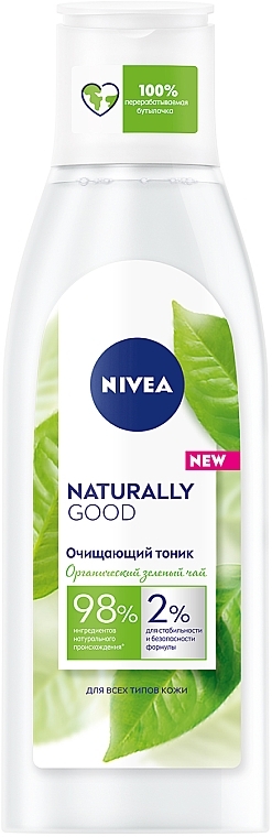 Очищувальний тонік для обличчя - NIVEA Naturally Good Cleansing Refreshing Toner — фото N1