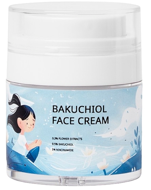 Крем для лица с бакучиолом и цветочными экстрактами - SkinRiches Bakuchiol Face Cream  — фото N1