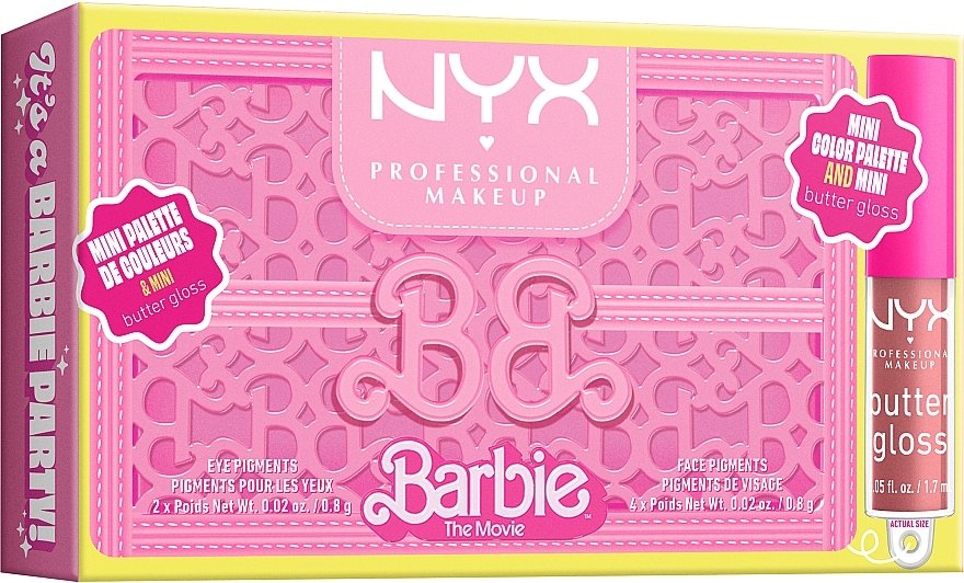 Палетка для макіяжу - NYX Professional Makeup Barbie Limited Edition Collection It's a Barbie Party Palette — фото N1