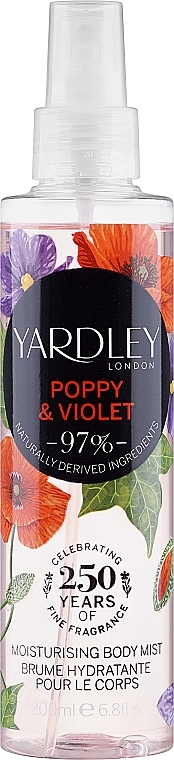 Yardley Poppy & Violet - Спрей для тела — фото N1