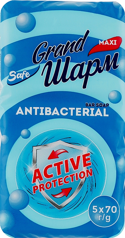Мыло туалетное "Антибактериальное" - Grand Шарм Antibacterial Maxi — фото N1