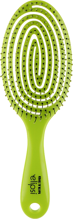 Щітка для довгого волосся, салатова - Beter Elipsi Detangling Brush — фото N1