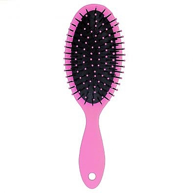 Расческа для волос, розовая - Inter Vion Lets's Party Hair Brush Hairbrush — фото N1