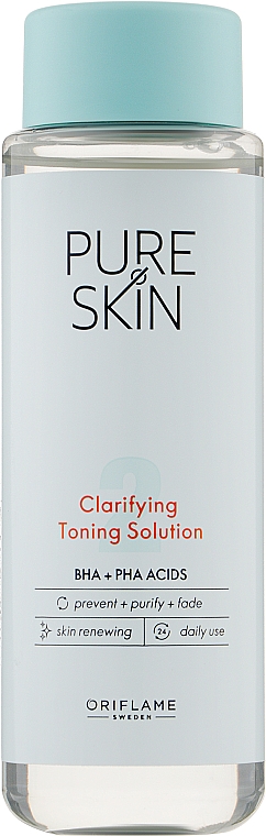 Очищувальний тонік для обличчя - Oriflame Pure Skin Clarifying Toning Solution