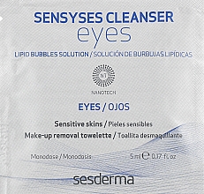Парфумерія, косметика Серветки для зняття макіяжу з очей - Sesderma Sensyses Liposomal Cleanser Eyes