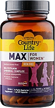 Парфумерія, косметика Вітамінно-мінеральний комплекс для жінок без заліза - Country Life Max for Women