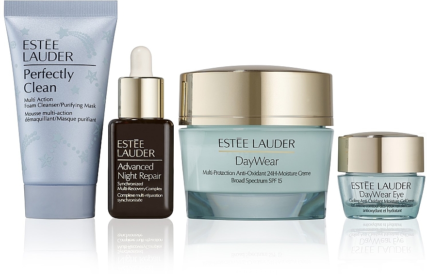 Набір для догляду за обличчям - Estee Lauder DayWear Skincare Set (cr/50ml + foam/30ml + ser/15ml + cr/5ml) — фото N2