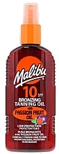 Парфумерія, косметика Олія-спрей для засмаги з олією маракуї - Malibu Bronzing Tanning Oil SPF 10