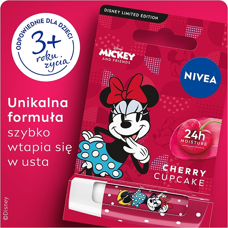 Гігієнічна помада для губ - NIVEA Minnie Mouse Disney Edition — фото N3