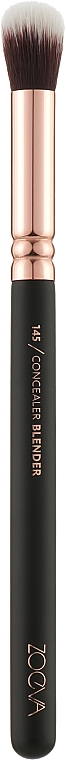 Пензлик для консилера - Zoeva 145 Concealer Blender Brush Rose Golden Black — фото N1