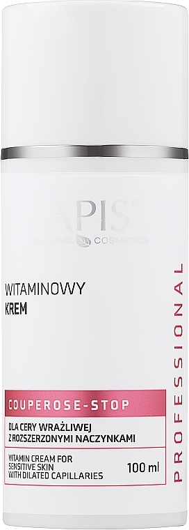Витаминный крем для чувствительной кожи с расширенными капиллярами - APIS Professional Couperose-Stop Vitamin Cream — фото N1
