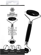 Парфумерія, косметика Ролер для масажу обличчя, обсидіан - Daily Concepts Daily Obsidian Facial Roller