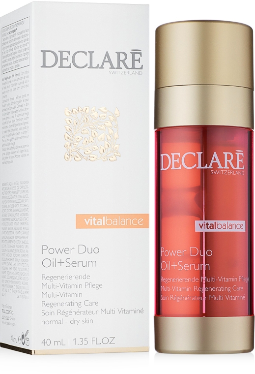 Двофазний відновлюючий засіб - Declare Vital Power Balance Duo Oil+Serum