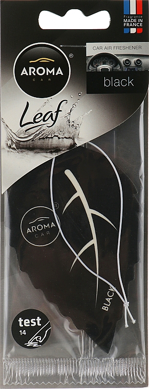 Ароматизатор для авто "Black" - Aroma Car Leaf — фото N1