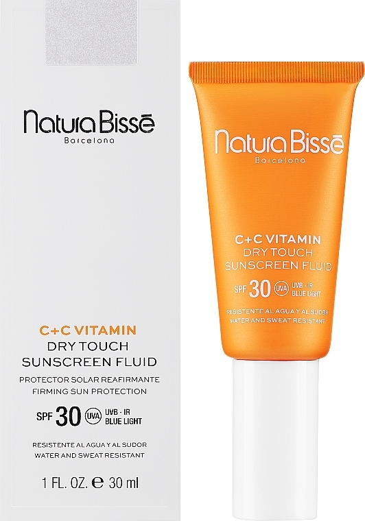 Флюид для лица - Natura Bisse C+C Dry Touch Sunscreen Fluid SPF30 — фото N2