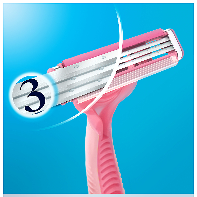 Одноразові станки для гоління, 8 шт. - Gillette Simply Venus 3 Simply Smooth — фото N3