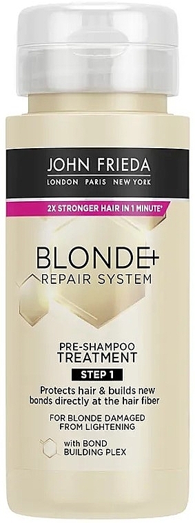 Догляд за волоссям перед миттям - John Frieda Blonde+ Repair System Pre-Shampoo Treatment — фото N1