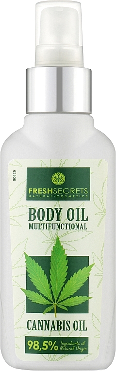 Многофункциональное масло для тела с коноплей - Madis Fresh Secrets Body Oil — фото N1
