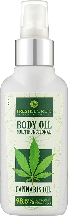 Багатофункціональна олія для тіла з коноплями - Madis Fresh Secrets Body Oil — фото N1