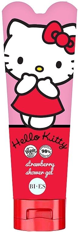 Гель для душа 2в1 - Bi-es Hello Kitty Strawberry Shower Gel & Shampoo — фото N1