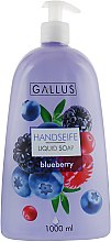 Жидкое мыло для рук "Черника" - Gallus Liquid Soap — фото N1