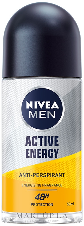 Антиперспірант кульковий "Активна енергія" - NIVEA MEN Active Energy Anti-Perspirant — фото 50ml