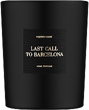 Poetry Home Black Round Last Call To Barcelona - Набор (perfumed diffuser/250 ml + candle/200g) — фото N1