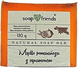 Духи, Парфюмерия, косметика Глицериновое мыло для рук и тела "Апельсин с корицей" - Soap&Friends