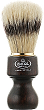Помазок для гоління з натурального ворса кабана - Omega Shaving Brush — фото N1