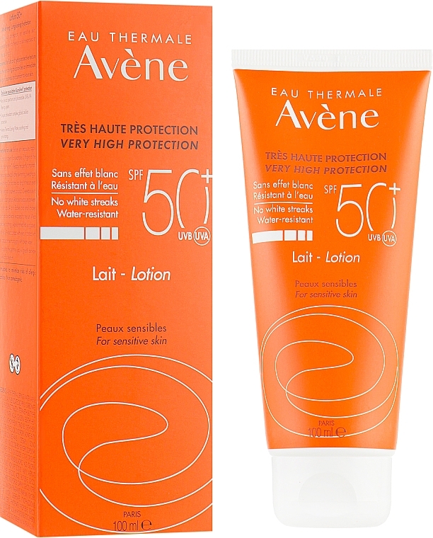 УЦЕНКА Солнцезащитный лосьон - Avene Eau Thermale Sun Very High Protection Lotion SPF50 * — фото N1