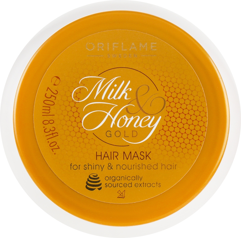 Маска для волосся "Молоко і мед – Золота серія" - Oriflame Milk Honey Gold Hair Mask — фото N4
