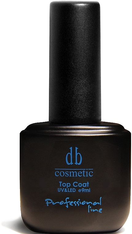 Топове пориття для нігтів - Dark Blue Cosmetics No Wipe UV Filter Top Coat — фото N1