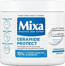 Парфумерія, косметика Зволожувальний крем для тіла - Mixa Ceramide Protect Moisturizing & Protective Cream