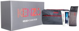 Духи, Парфюмерия, косметика Kenzo Homme Sport - Набор (edt/100ml + ash/b/50ml + косметичка)